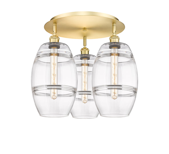 Innovations Lighting Vaz 8" Flush Mount - Satin Gold