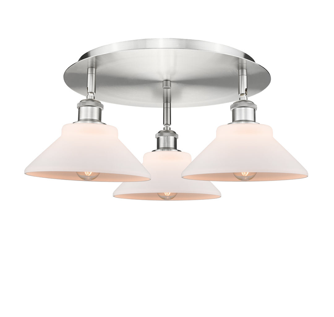 Innovations Lighting Orwell 9" Flush Mount - Satin Nickel