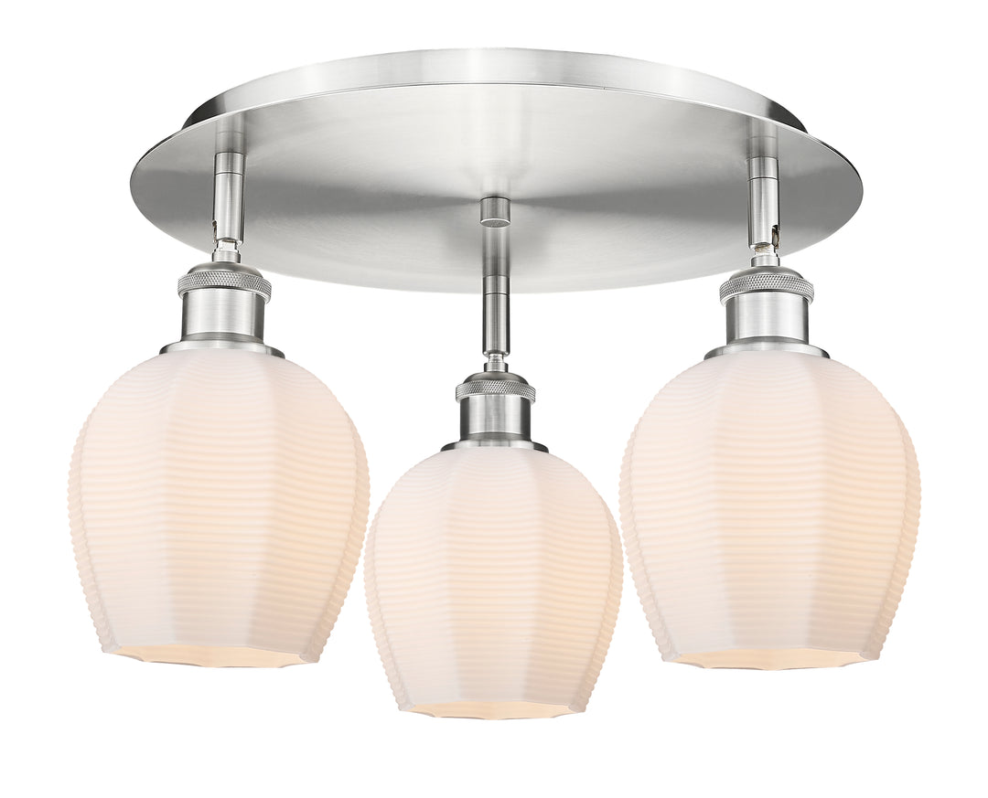 Innovations Lighting Norfolk 6" Flush Mount - Satin Nickel