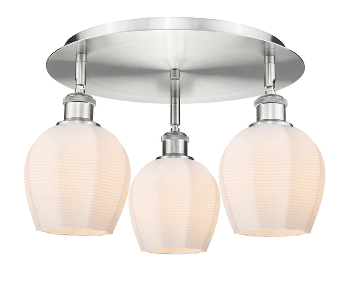 Innovations Lighting Norfolk 6" Flush Mount - Satin Nickel