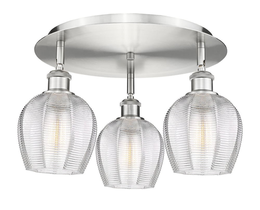 Innovations Lighting Norfolk 6" Flush Mount - Satin Nickel