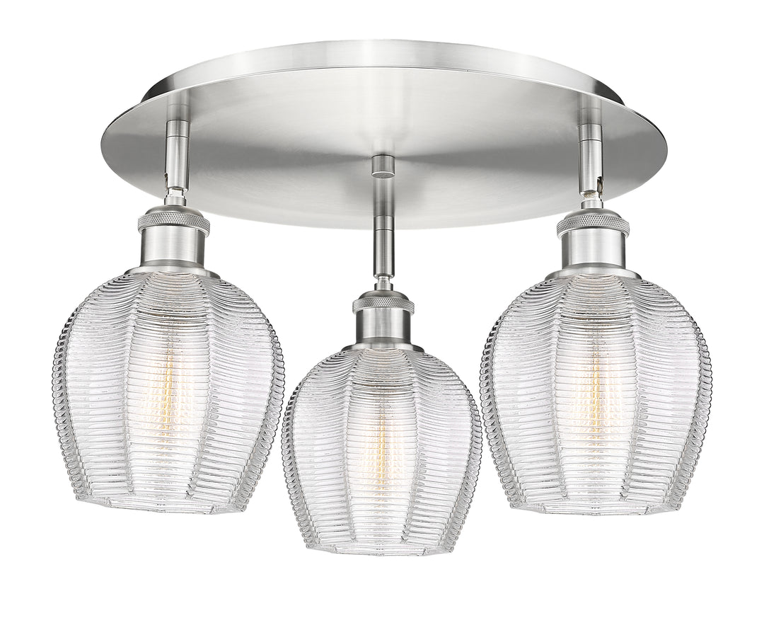 Innovations Lighting Norfolk 6" Flush Mount - Satin Nickel