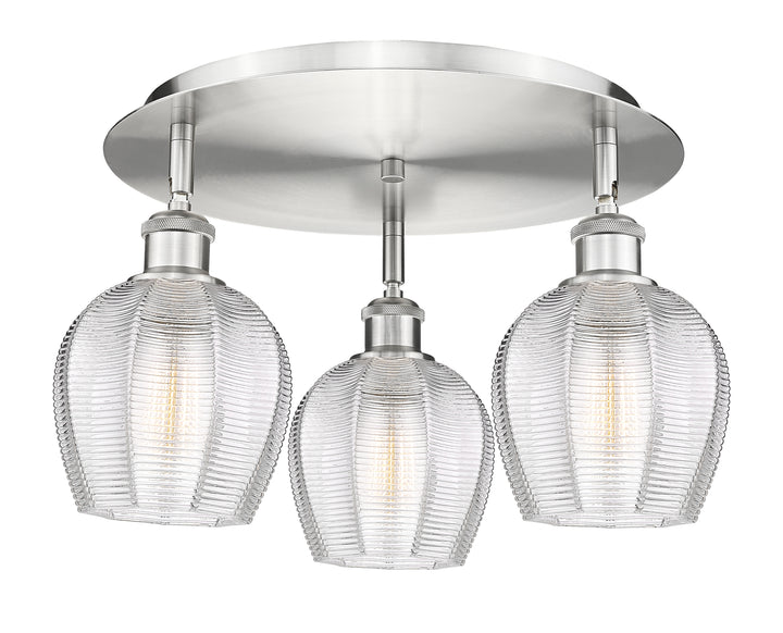 Innovations Lighting Norfolk 6" Flush Mount - Satin Nickel