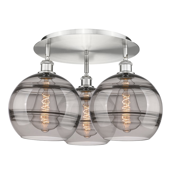 Innovations Lighting Rochester 10" Flush Mount - Satin Nickel