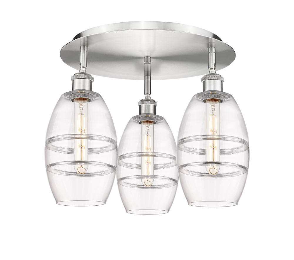 Innovations Lighting Vaz 6" Flush Mount - Satin Nickel