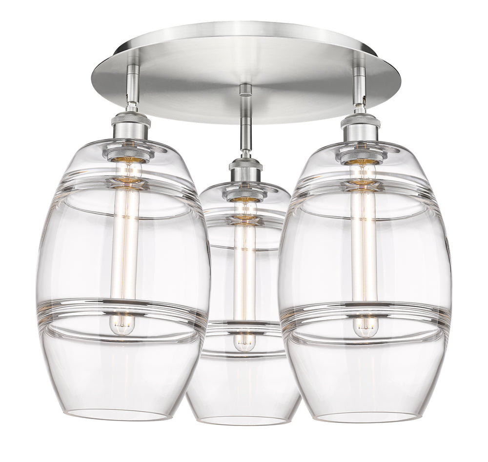 Innovations Lighting Vaz 8" Flush Mount - Satin Nickel