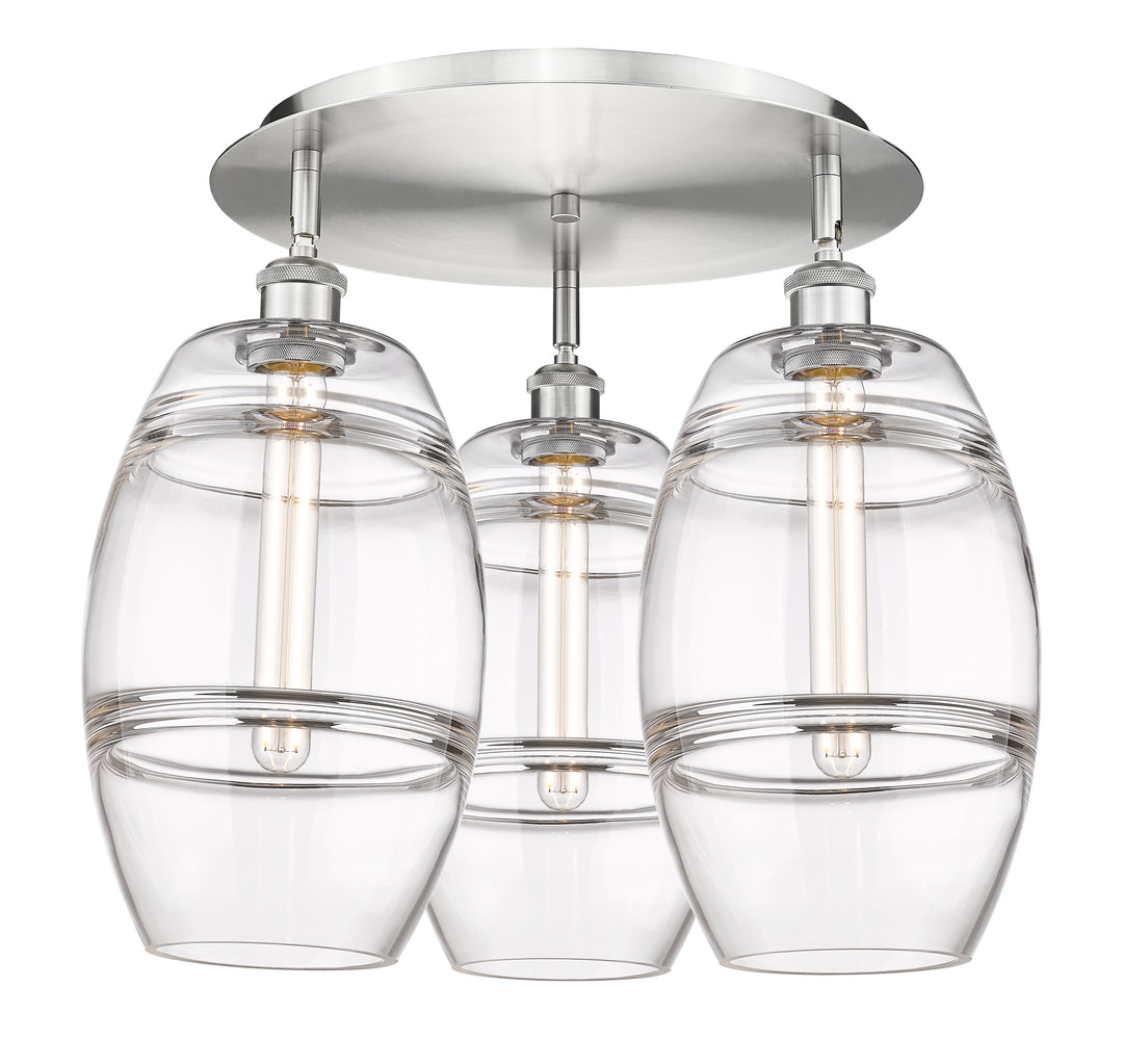 Innovations Lighting Vaz 8" Flush Mount - Satin Nickel