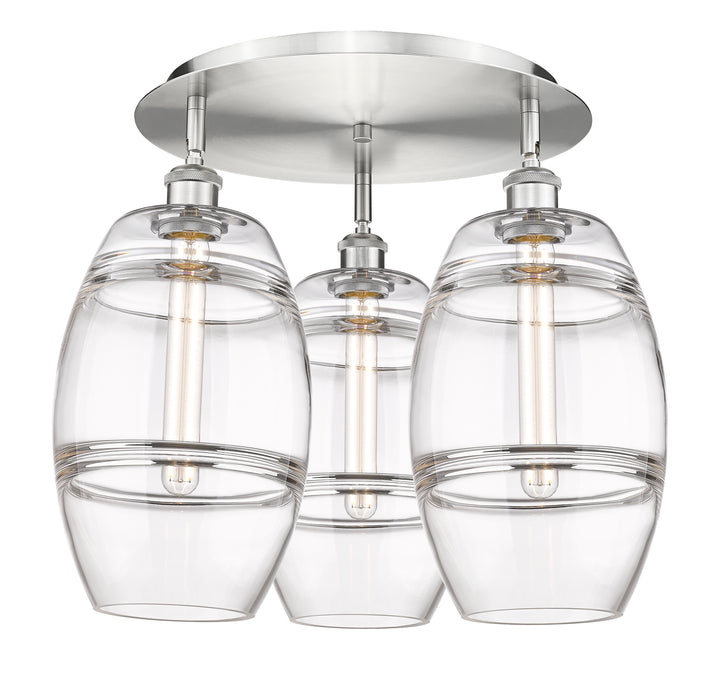 Innovations Lighting Vaz 8" Flush Mount - Satin Nickel