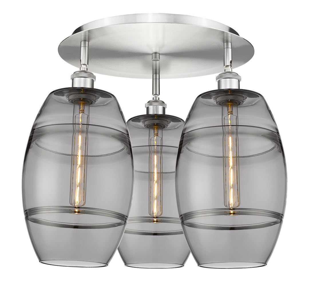 Innovations Lighting Vaz 8" Flush Mount - Satin Nickel