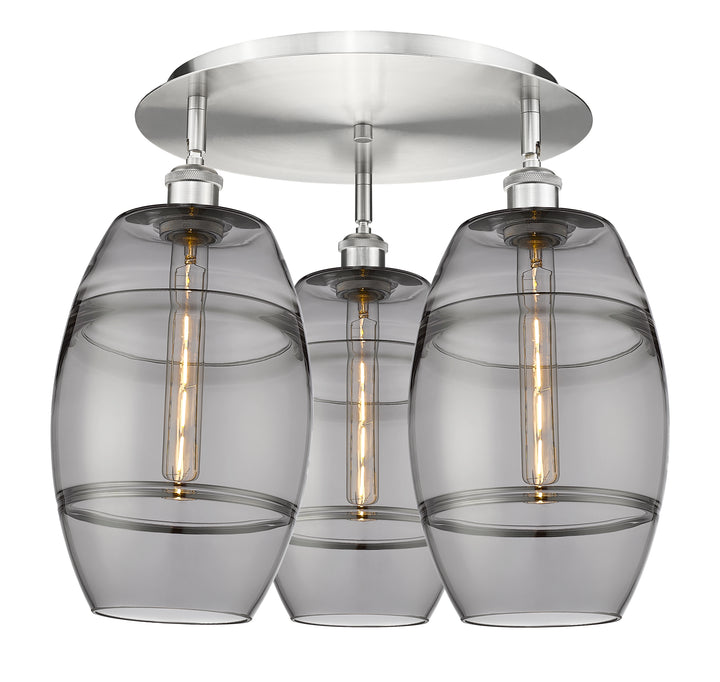Innovations Lighting Vaz 8" Flush Mount - Satin Nickel