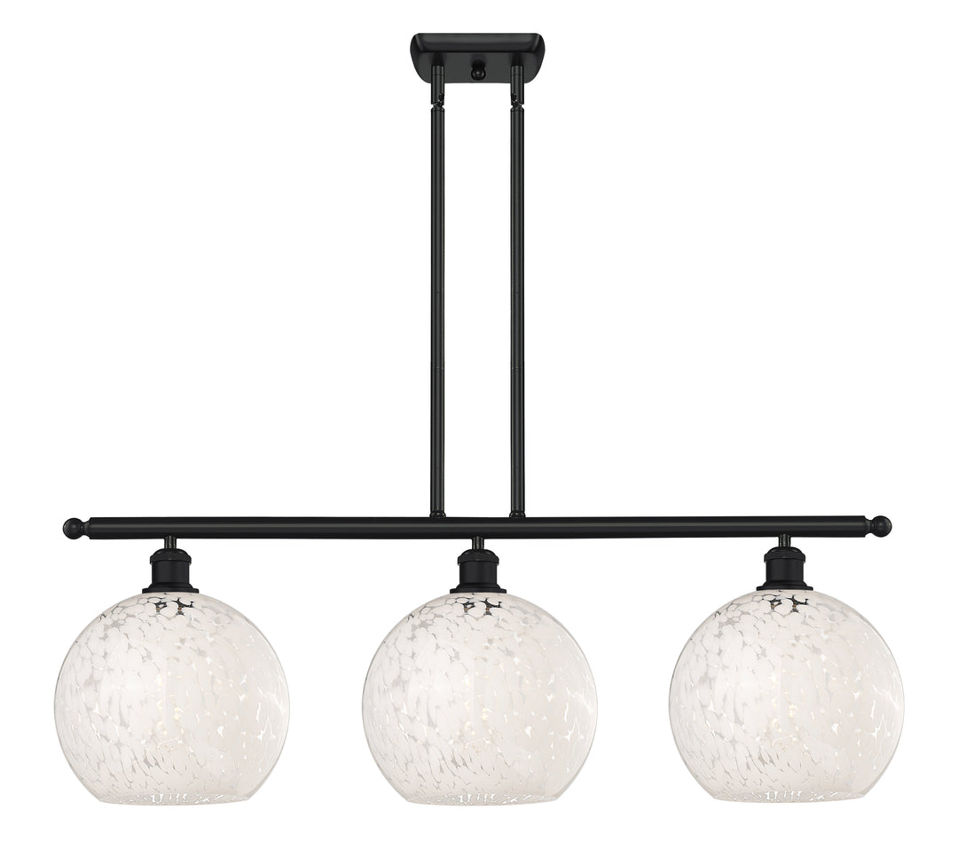 Innovations Lighting White Mouchette 10" Island Light - Matte Black