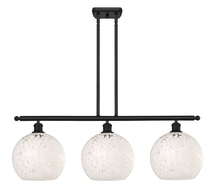 Innovations Lighting White Mouchette 10" Island Light - Matte Black