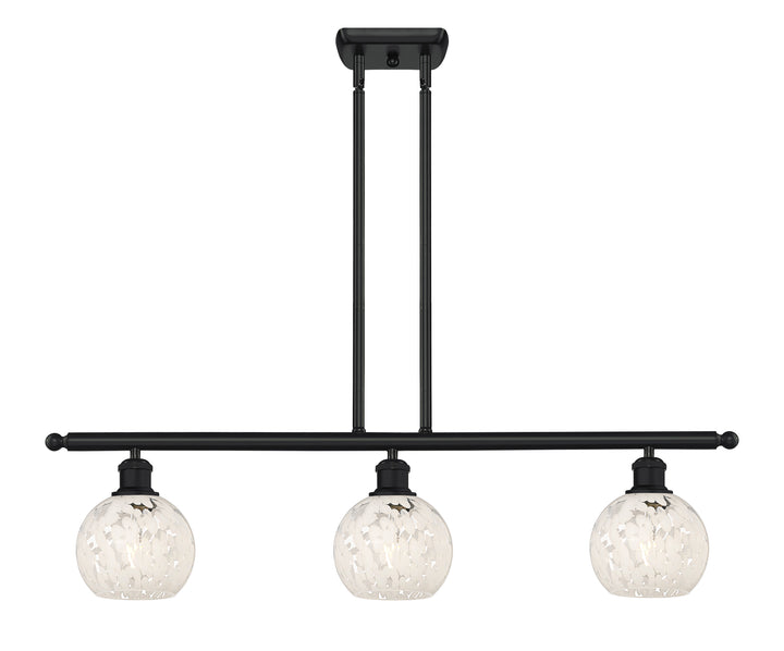 Innovations Lighting White Mouchette 6" Island Light - Matte Black