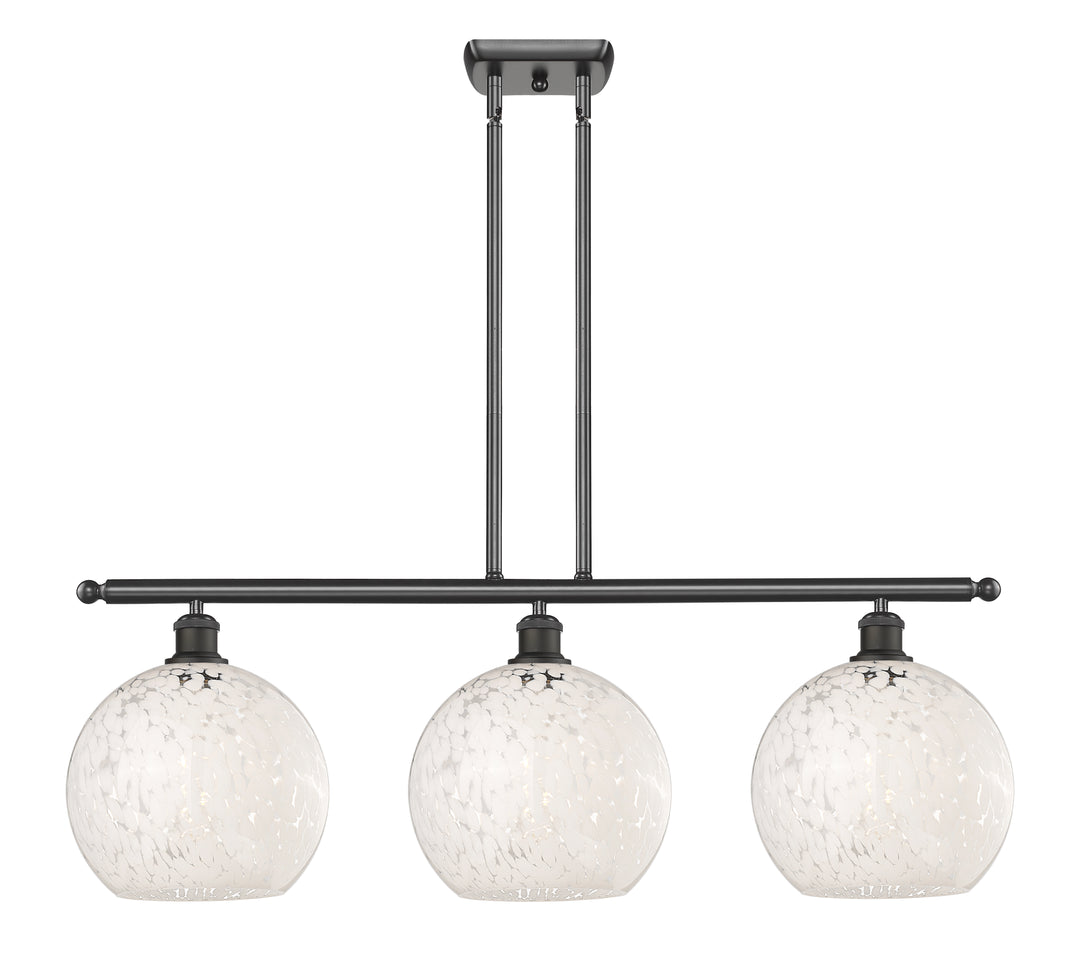 Innovations Lighting White Mouchette 10" Island Light - Oil Rubbed Bronze