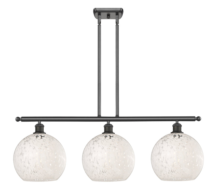 Innovations Lighting White Mouchette 10" Island Light - Oil Rubbed Bronze