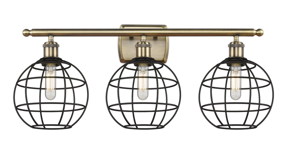 Innovations Lighting Lake Placid 8" Bath Vanity Light - Antique Brass