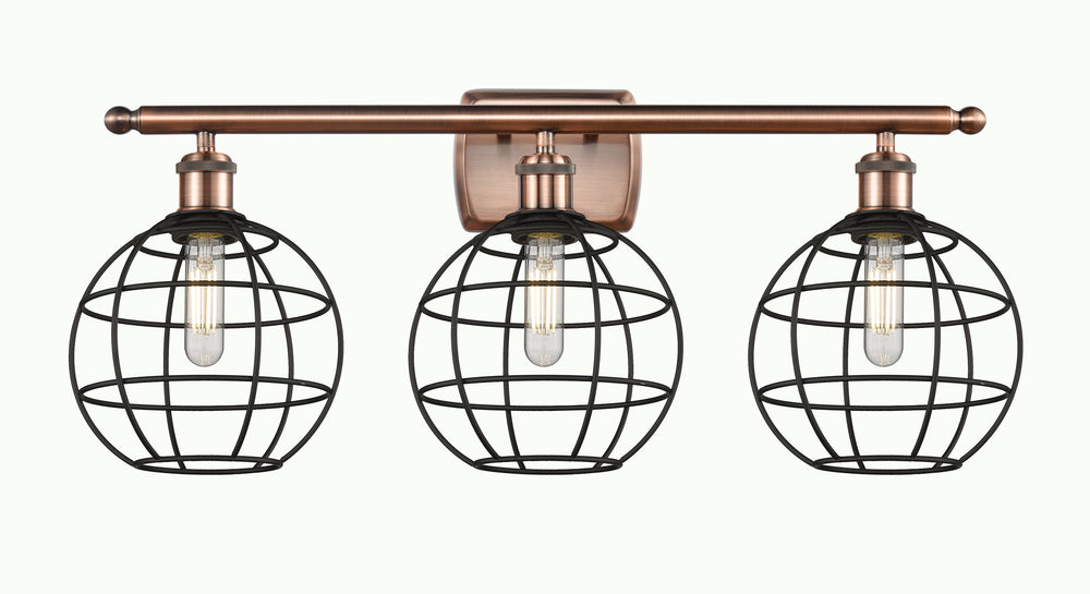 Innovations Lighting Lake Placid 8" Bath Vanity Light - Antique Copper