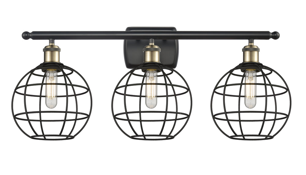 Innovations Lighting Lake Placid 8" Bath Vanity Light - Black Antique Brass