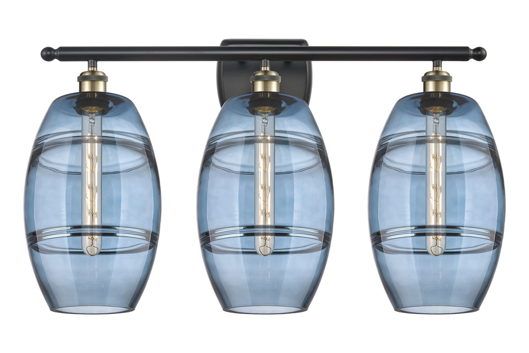 Innovations Lighting Vaz 8" Bath Vanity Light - Black Antique Brass