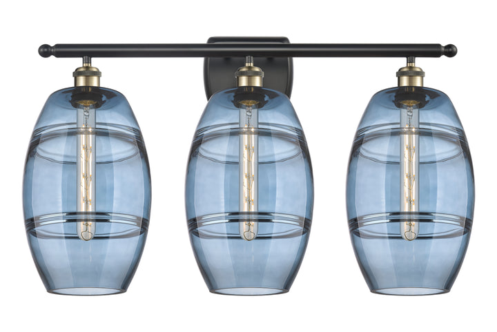 Innovations Lighting Vaz 8" Bath Vanity Light - Black Antique Brass