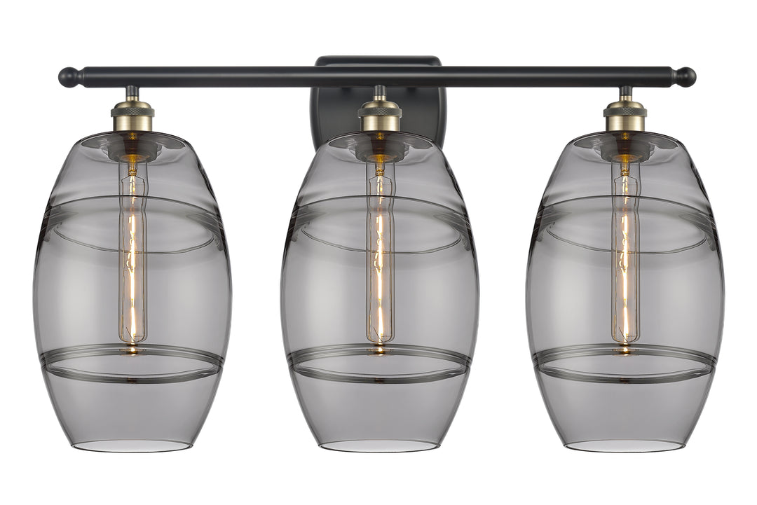 Innovations Lighting Vaz 8" Bath Vanity Light - Black Antique Brass