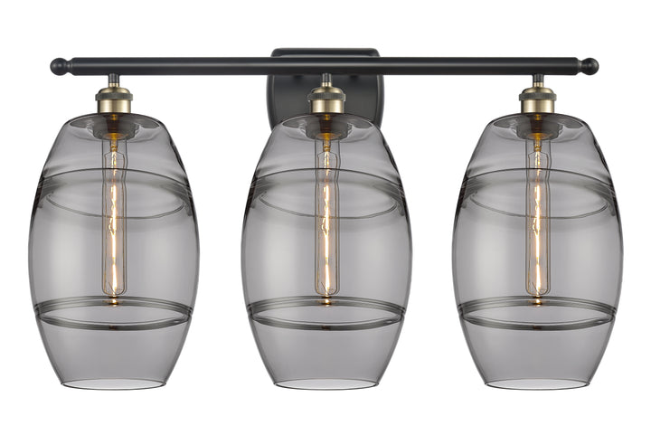 Innovations Lighting Vaz 8" Bath Vanity Light - Black Antique Brass