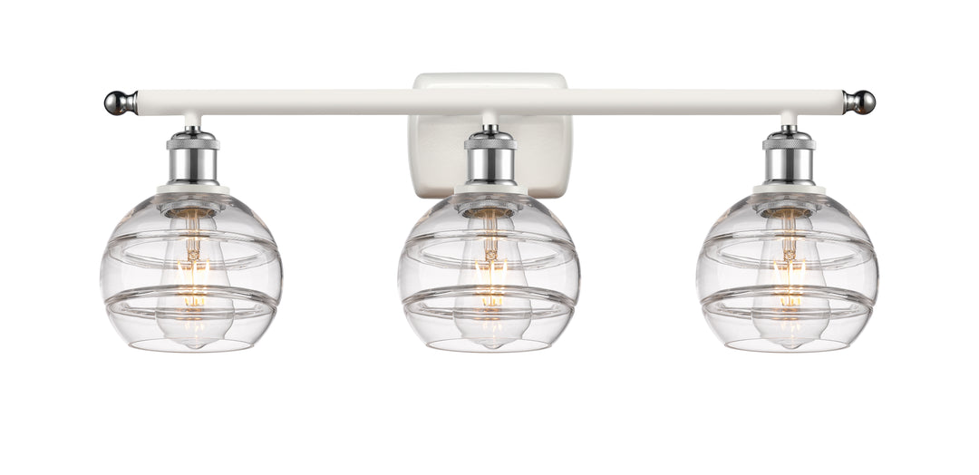Innovations Lighting Rochester 6" Bath Vanity Light - White Polished Chrome