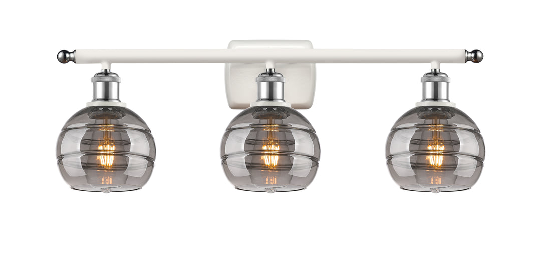 Innovations Lighting Rochester 6" Bath Vanity Light - White Polished Chrome