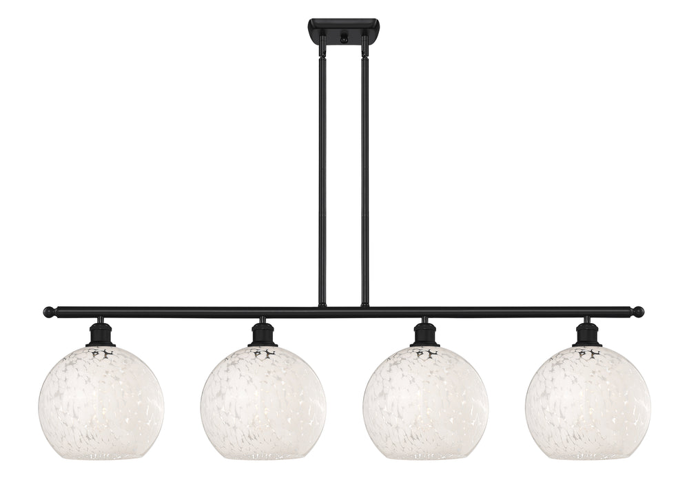 Innovations Lighting White Mouchette 10" Island Light - Matte Black