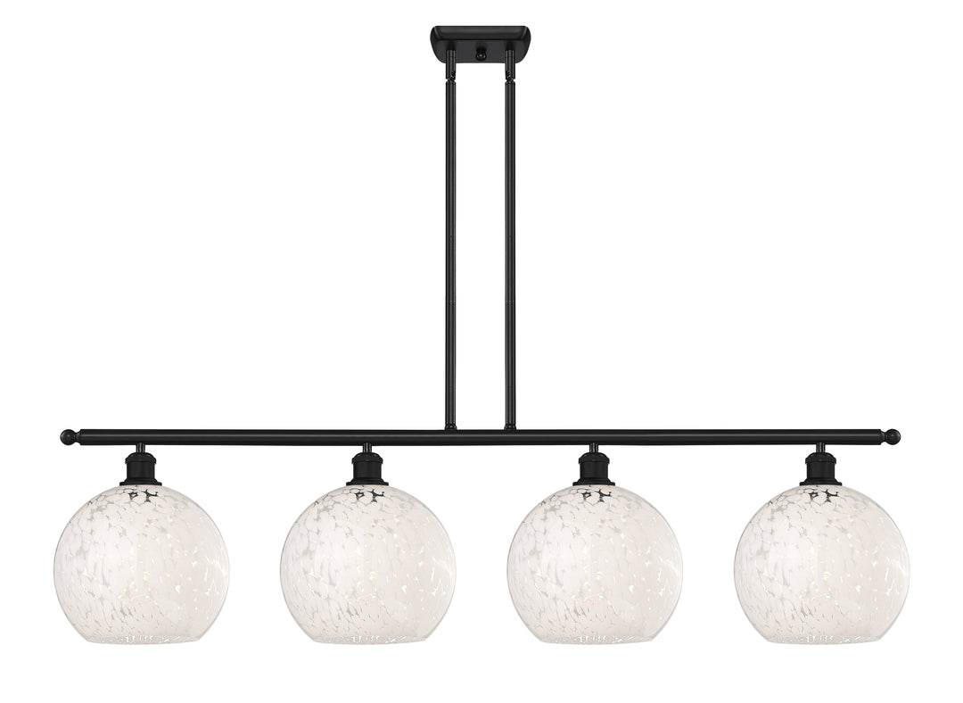 Innovations Lighting White Mouchette 10" Island Light - Matte Black
