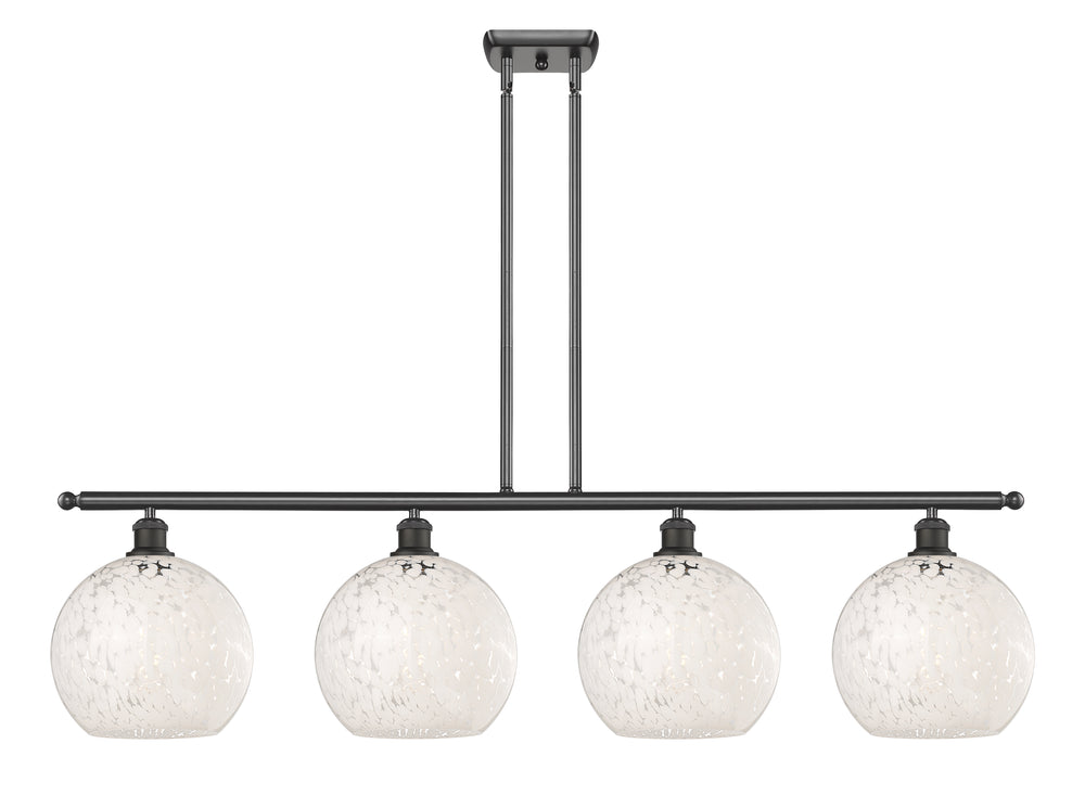 Innovations Lighting White Mouchette 10" Island Light - Oil Rubbed Bronze
