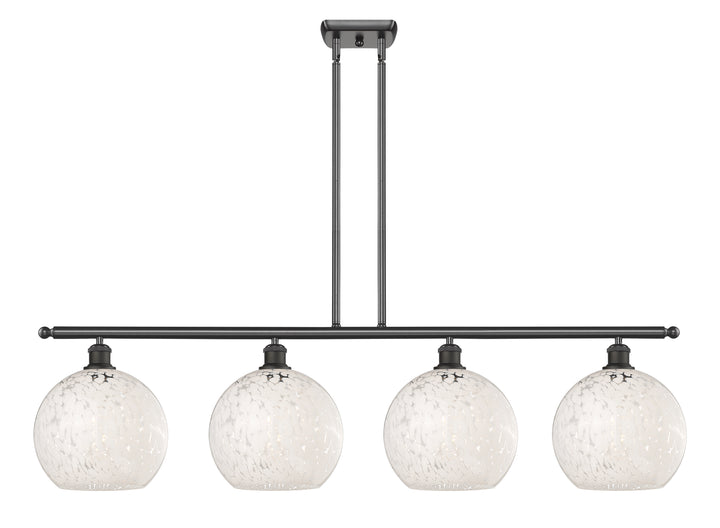Innovations Lighting White Mouchette 10" Island Light - Oil Rubbed Bronze