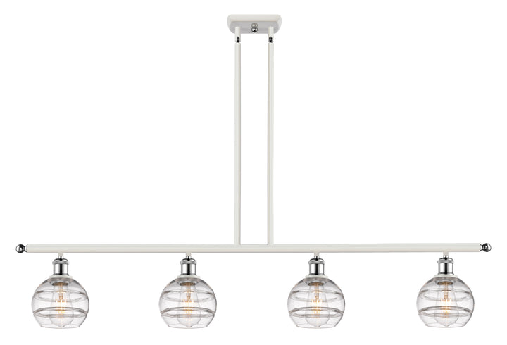 Innovations Lighting Rochester 6" Island Light - White Polished Chrome