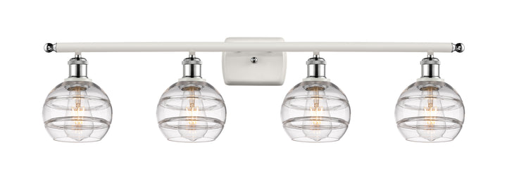 Innovations Lighting Rochester 6" Bath Vanity Light - White Polished Chrome