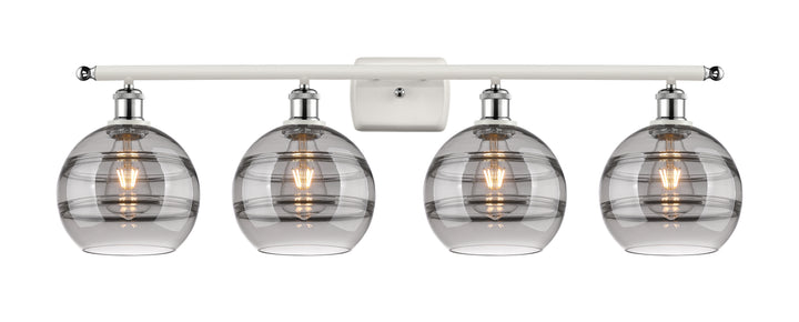 Innovations Lighting Rochester 8" Bath Vanity Light - White Polished Chrome