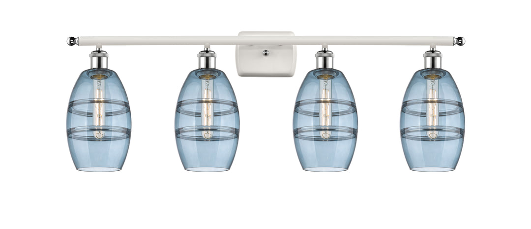 Innovations Lighting Vaz 6" Bath Vanity Light - White Polished Chrome