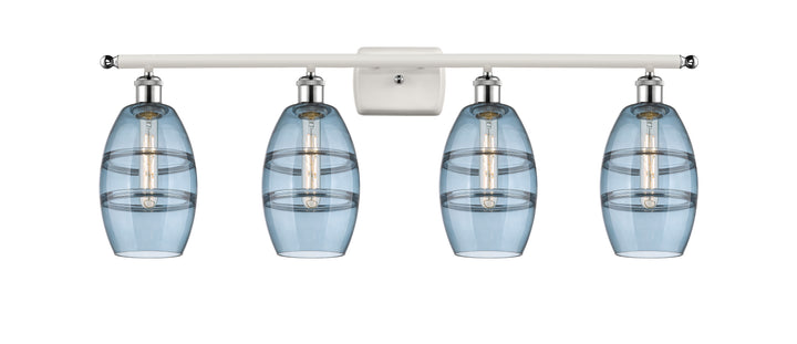Innovations Lighting Vaz 6" Bath Vanity Light - White Polished Chrome