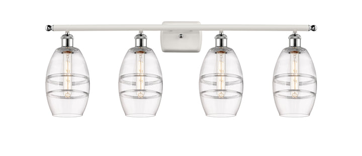 Innovations Lighting Vaz 6" Bath Vanity Light - White Polished Chrome