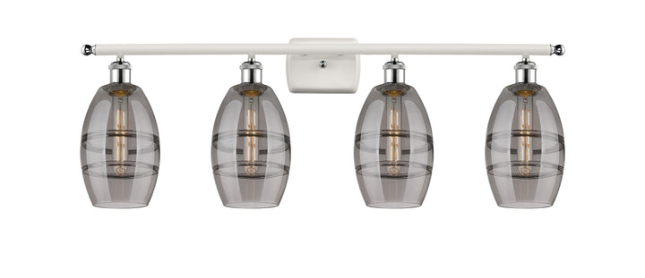 Innovations Lighting Vaz 6" Bath Vanity Light - White Polished Chrome