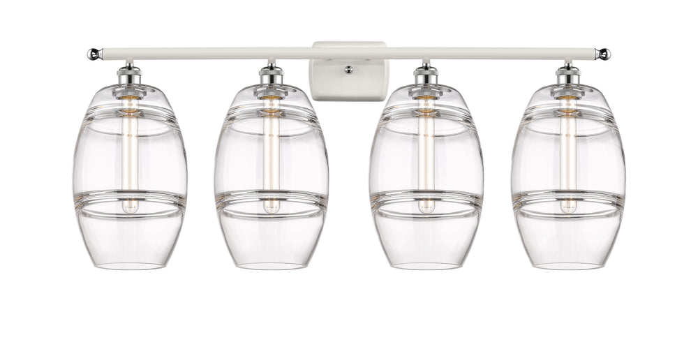 Innovations Lighting Vaz 8" Bath Vanity Light - White Polished Chrome