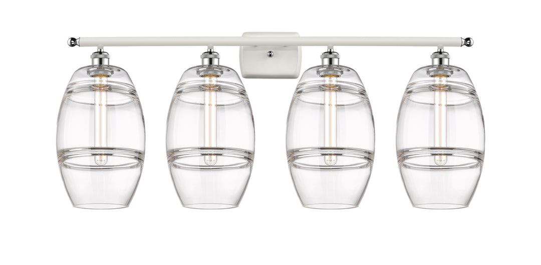 Innovations Lighting Vaz 8" Bath Vanity Light - White Polished Chrome