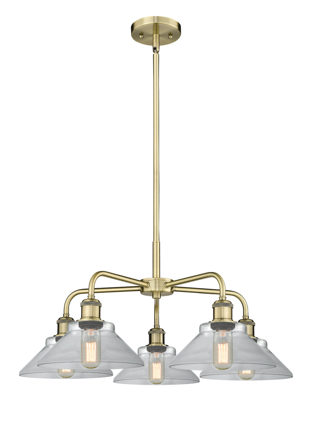 Innovations Lighting Orwell 9" Chandelier - Antique Brass