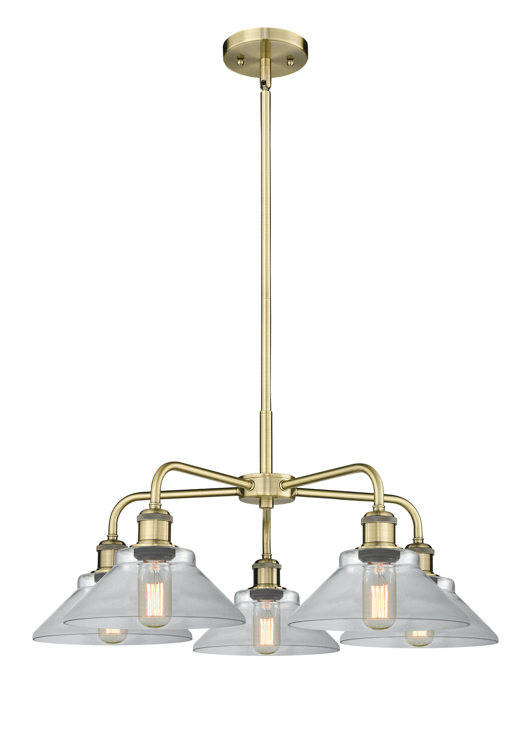 Innovations Lighting Orwell 9" Chandelier - Antique Brass