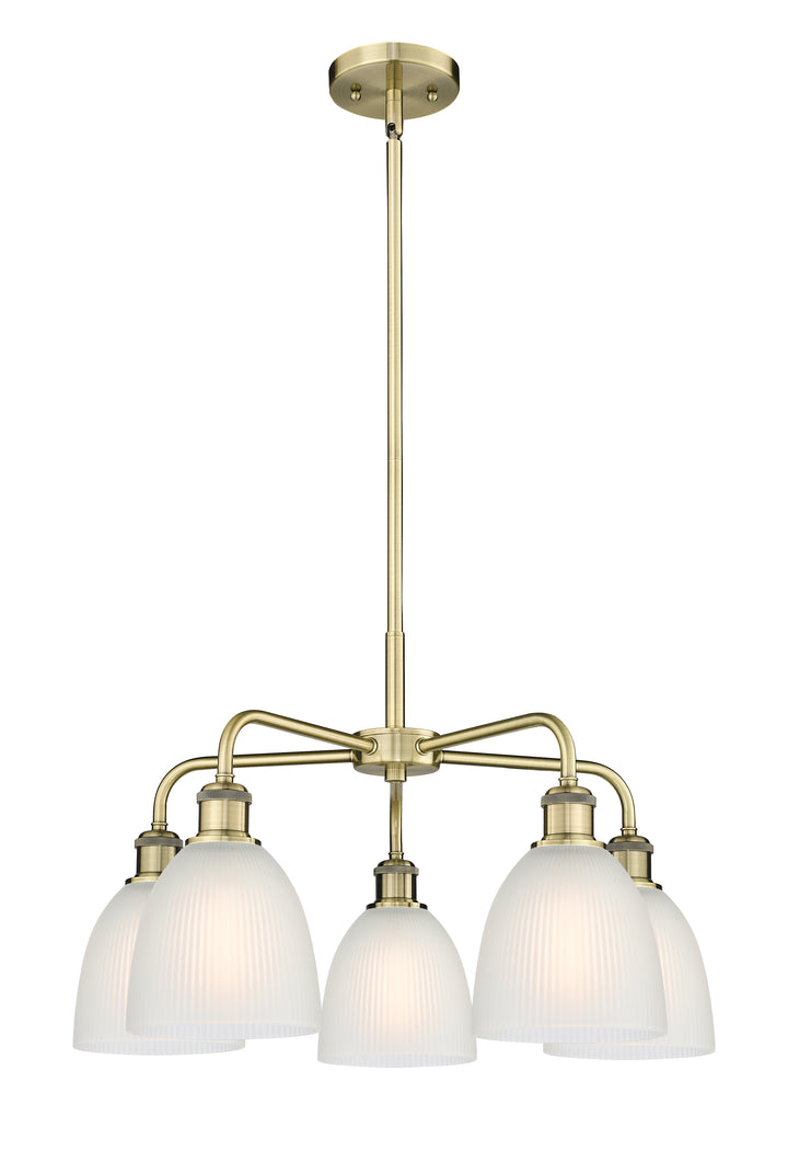 Innovations Lighting Castile 6" Chandelier - Antique Brass Chandeliers Innovations Lighting White ; Glass Type: White  