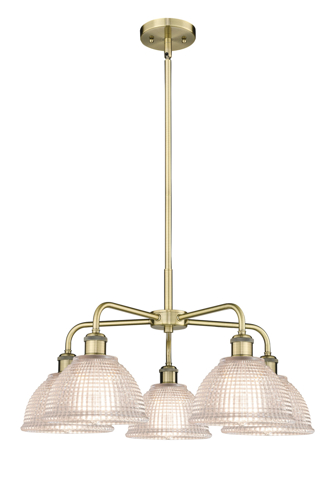 Innovations Lighting Arietta 8" Chandelier Chandeliers Innovations Lighting Antique Brass Clear ; Glass Type: Transparent 