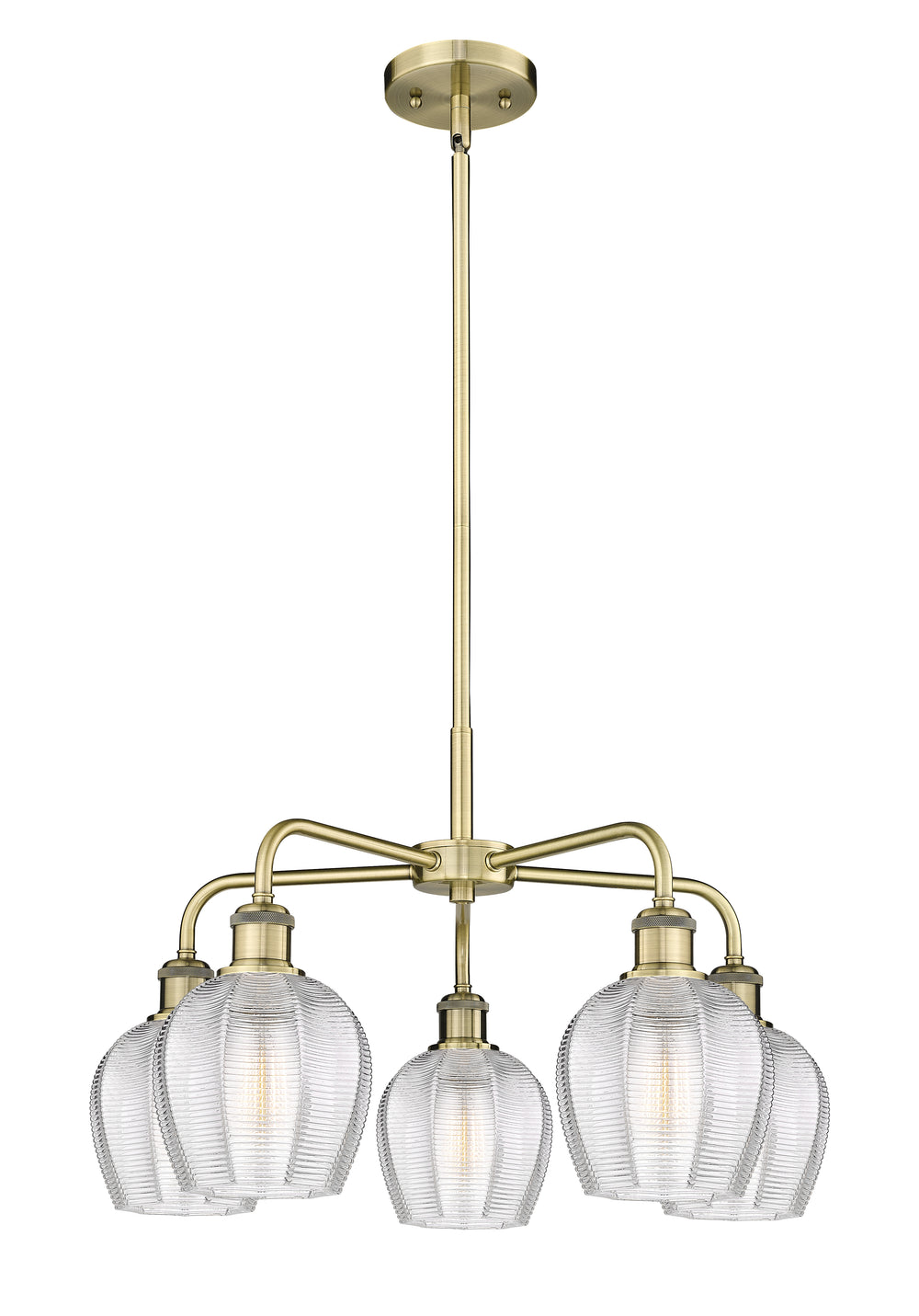 Innovations Lighting Norfolk 6" Chandelier - Antique Brass
