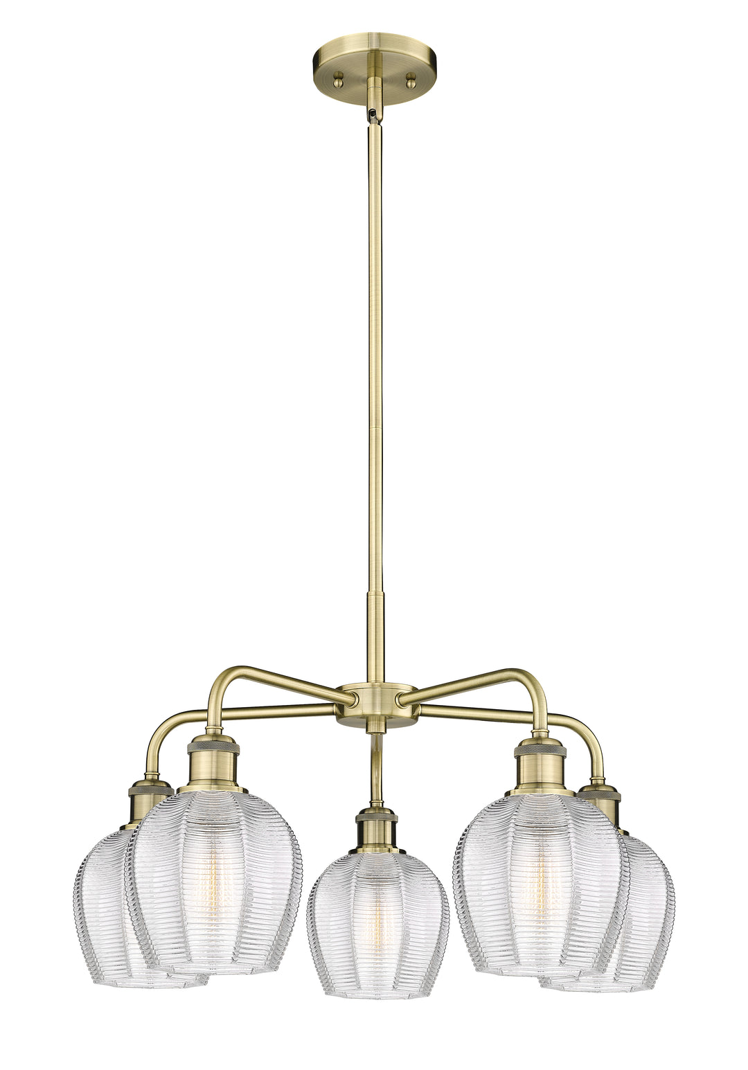 Innovations Lighting Norfolk 6" Chandelier - Antique Brass