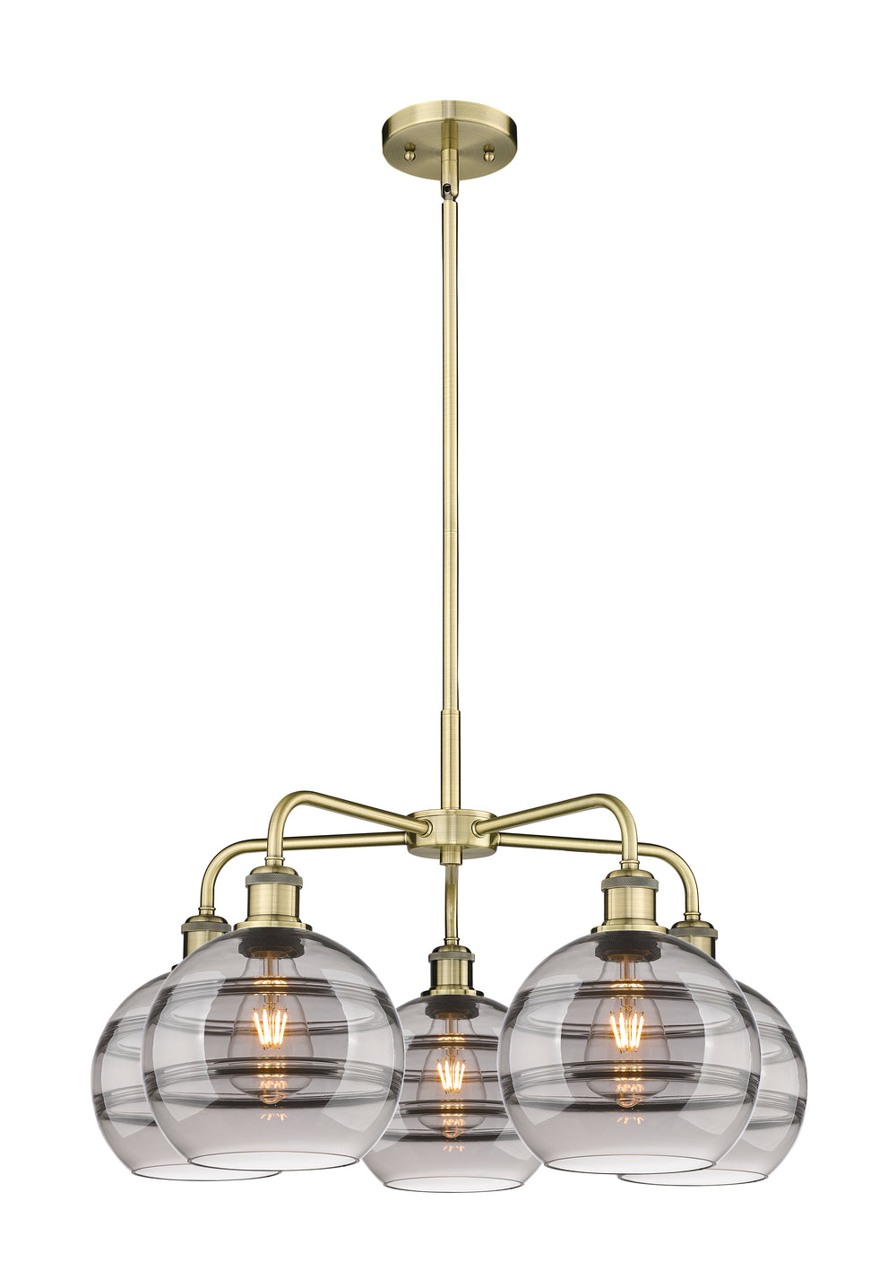 Innovations Lighting Rochester 8" Chandelier - Antique Brass