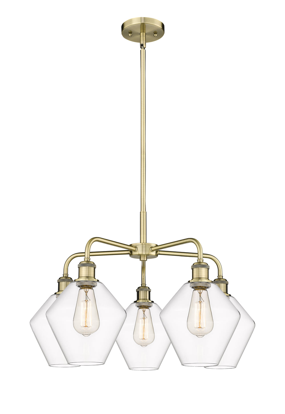 Innovations Lighting Cindyrella 8" Chandelier - Antique Brass