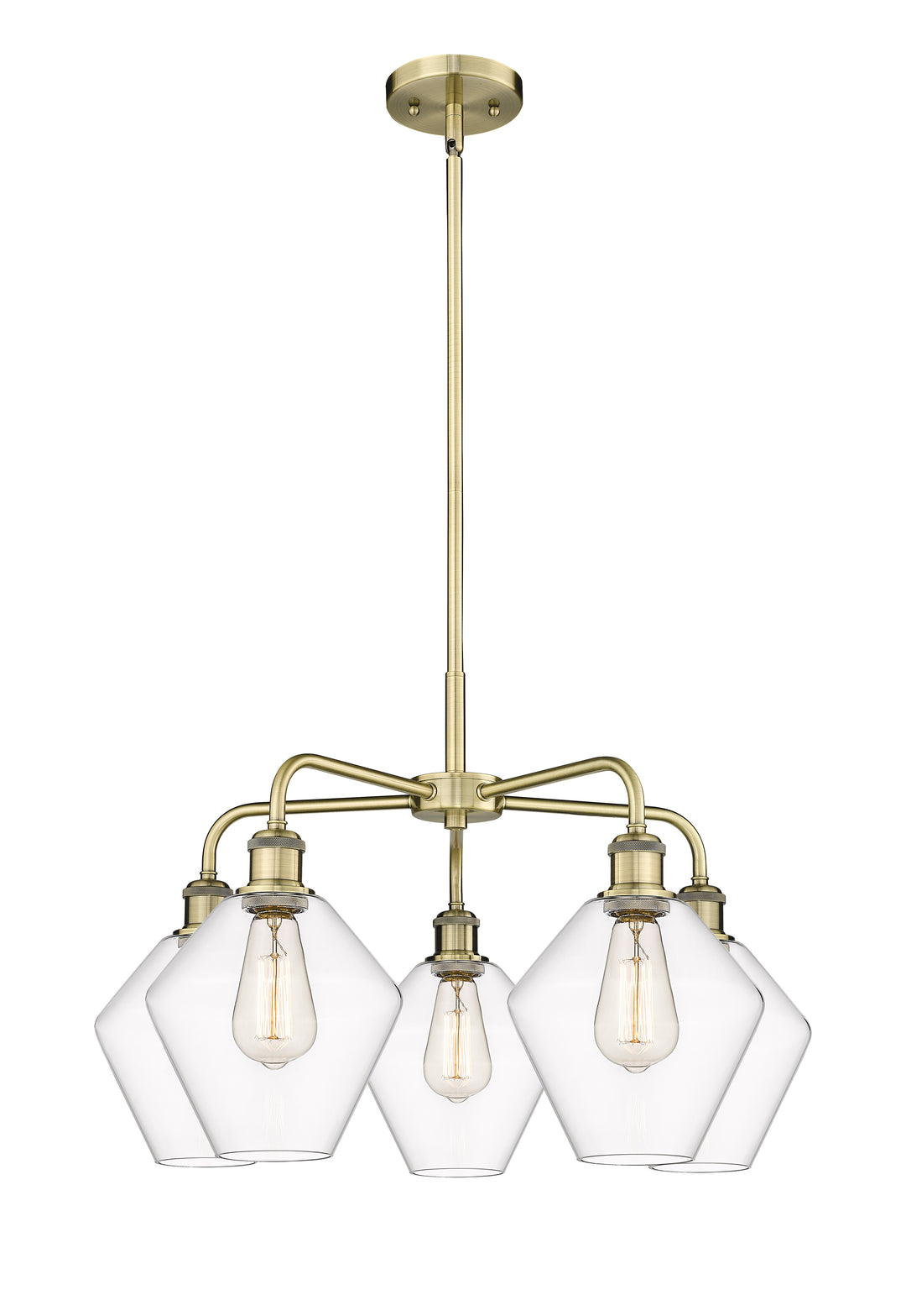 Innovations Lighting Cindyrella 8" Chandelier - Antique Brass